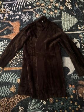 Dark Brown soft cardigan - Long Sleeve Outerwear